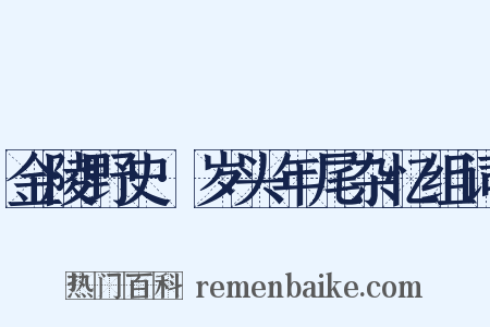 金陵野史·岁头年尾杂忆组词是什么意思的图片